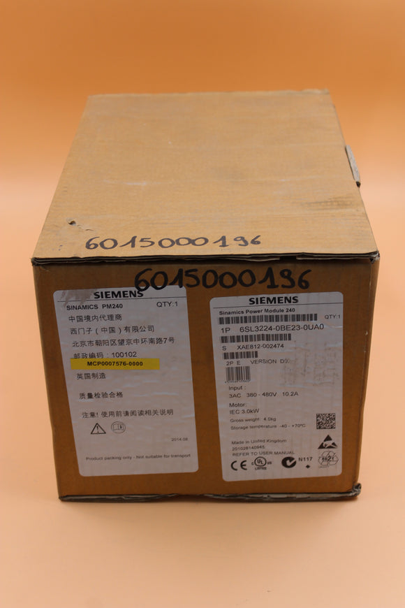 New | SIEMENS | 6SL3224-0BE23-0UA0 |
