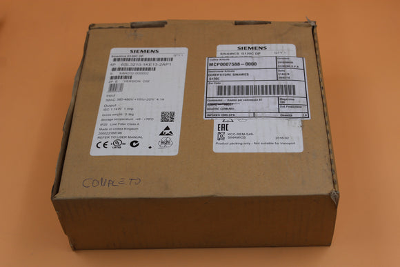 New | SIEMENS | 6SL3210-1KE13-2AP1 |