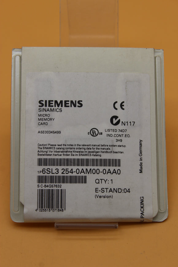 New Sealed Box | SIEMENS | 6SL3 254-0AM00-0AA0 |