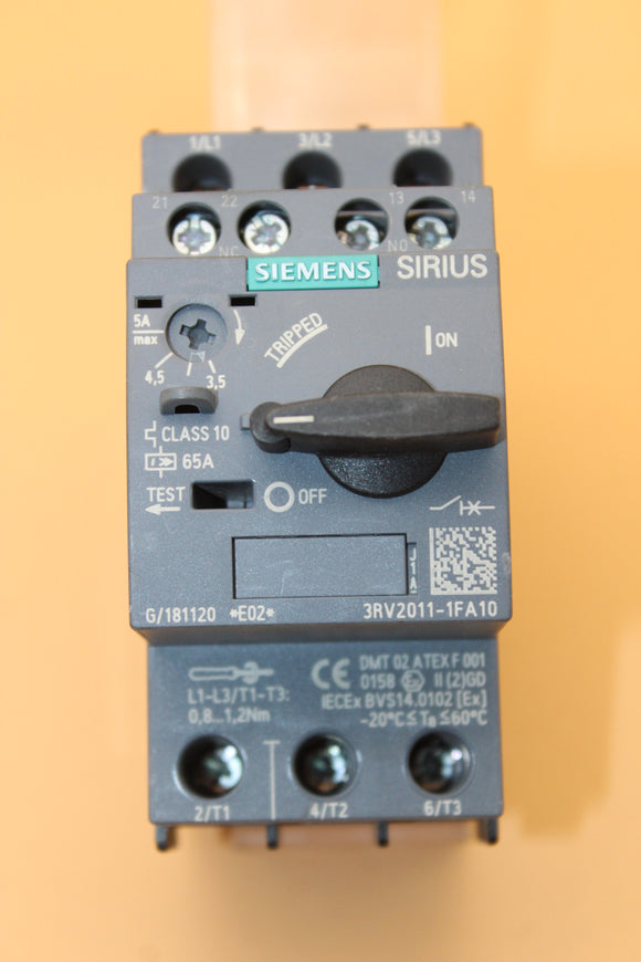 New No Box | SIEMENS | 3RV2011-1FA10 |
