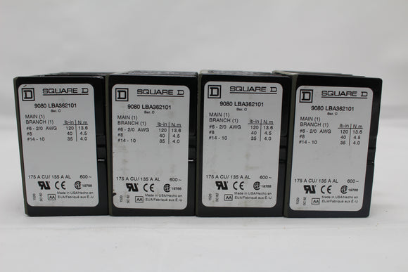 New | Schneider Electric | LBA362101 | Power Distribution Block Splicer 3 Pole