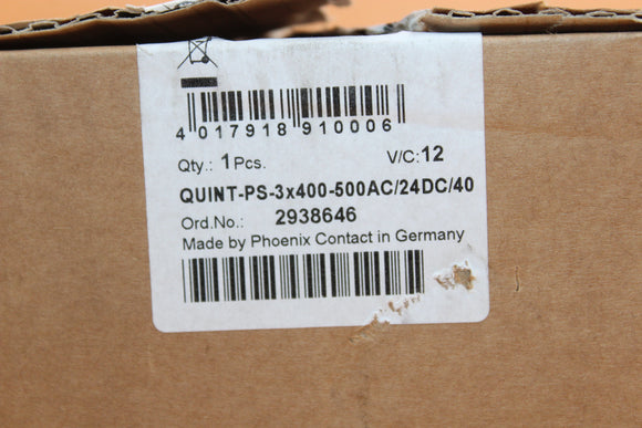 NEW | Phoenix contact | QUINT-PS-3X400-500AC/24DC/40 |