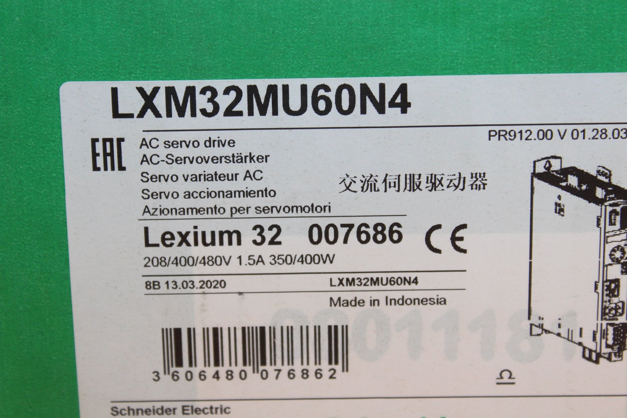 Variateur De Vitesse Schneider Electric LXM32MU60N4 - Neuf, Fabriqué En Allemagne