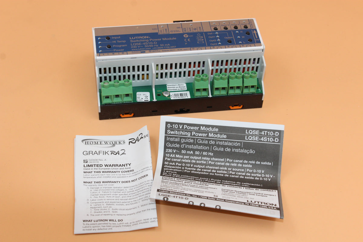 New Open Box | LUTRON | LQSE-4S10-D | – Eigen Industrial LLC