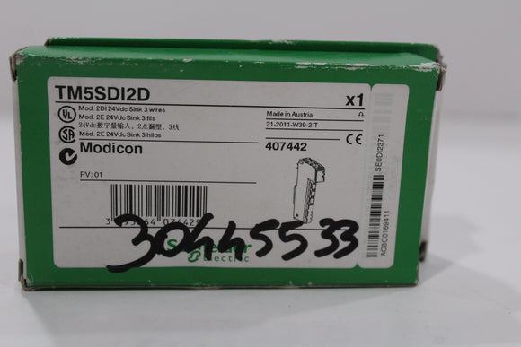 New | Schneider Electric | TM5SDI2D | Mod 2DI 24Vdc Sink 3 wires