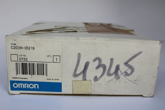 New | Omron | C200H-ID219 | C200H INPUT 64pts. 24VDC, 6mA