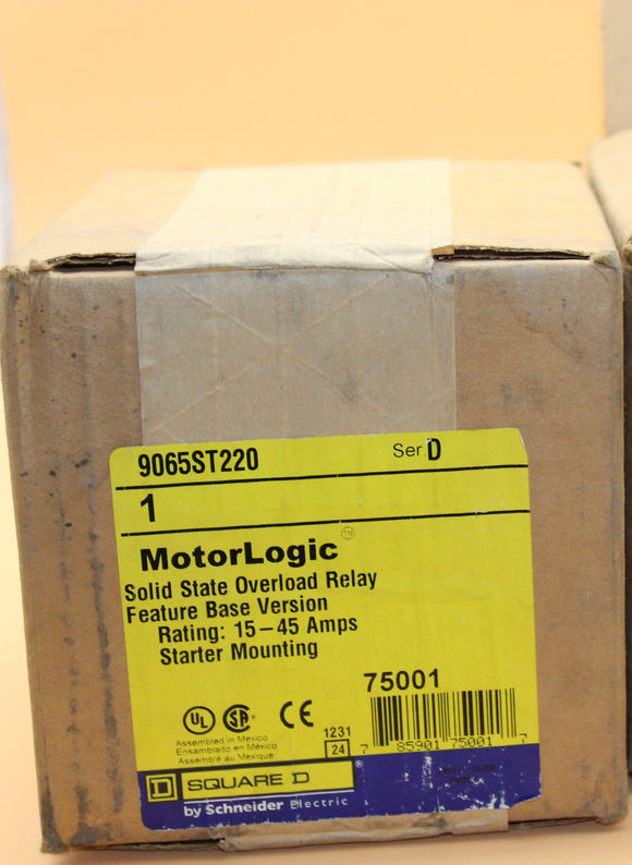 New Sealed Box | SQUARE D | 9065ST220 | SCHNEIDER ELECTRIC 9065ST220  OVERLOAD RELAY 15-45A