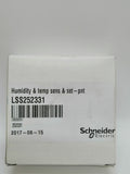 New | Schneider Electric | LSS252331 | Indoor Humidity & Temp sensor 0-40°C Change Set-point