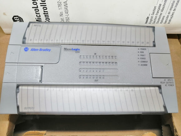 New | Allen-Bradley | MICROLOGIX 1200 | 1762-L40BWA /C FW 14 Micrologix 1200 40 Pt Controller