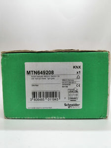 New | Schneider Electric | MTN649208 | Switch actuator REG-K/8X230/10 with manual mode light grey
