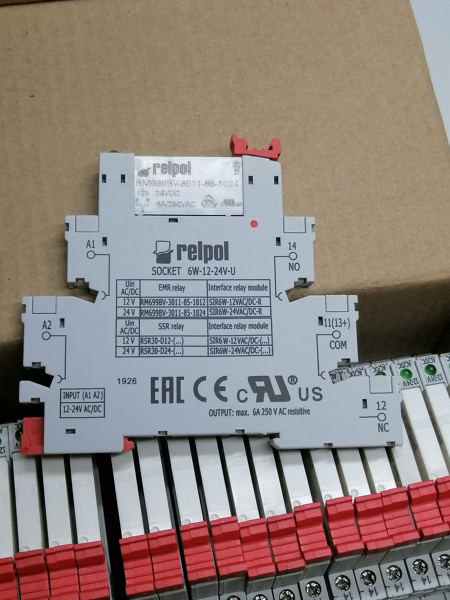 New | relpol | SIR6W-24VAC/DC-R | relpol INTERFACE RELAY MODULE 24 V A ...