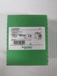 New | Schneider Electric | CAD50G7 | CONTROL RELAY 120 VAC 50/60 HZ
