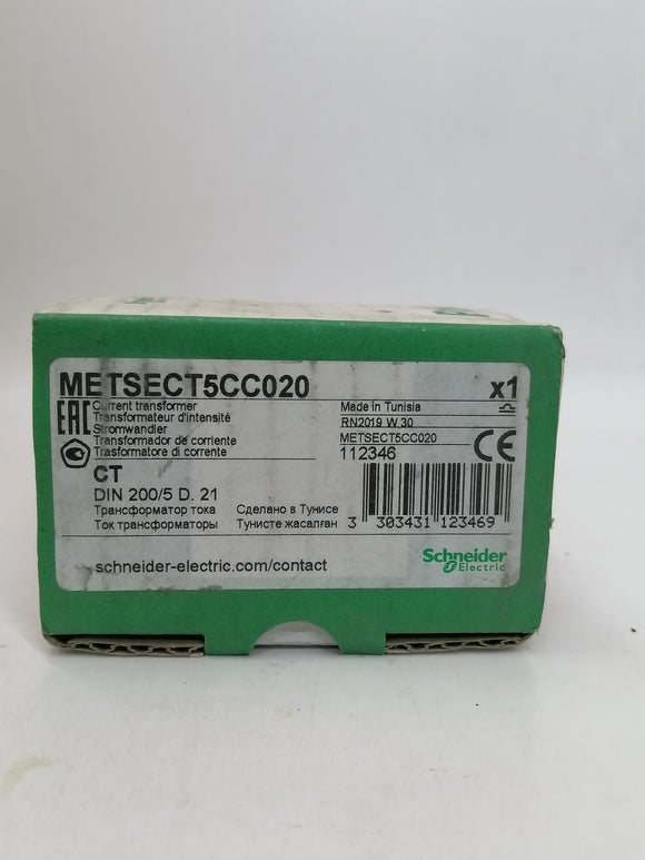 New | Schneider Electric | METSECT5CC020 | CURRENT TRANSFORMER DIN 200/5