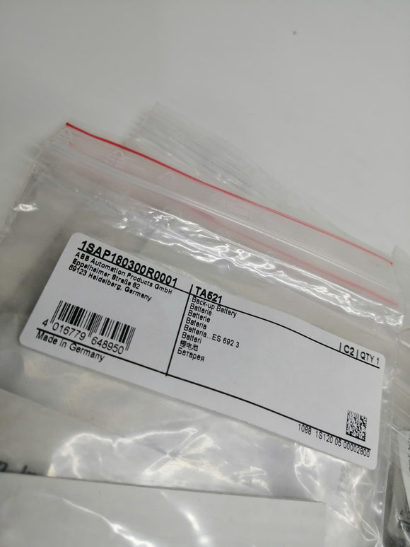 New | ABB | 1SAP180300R0001 | BACK-UP BATTERY TA521