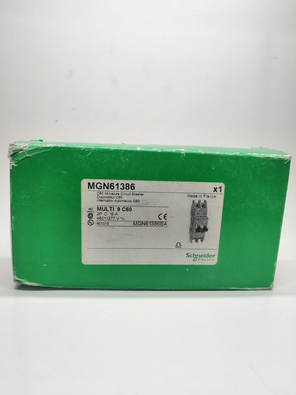 New | Schneider Electric | MGN61386 | C60 MINIATURE CIRCUIT BREAKER