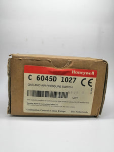 New | HONEYWELL | C 6045D 1027 | GAS AND AIR PRESSURE SWITCH 15-150mBAR