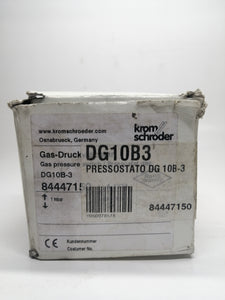 New | KROM SCHRODER | DG10B-3 | Krom Schroder Gas Pressure Switch  1-10 mBAR DG10B3 84447150