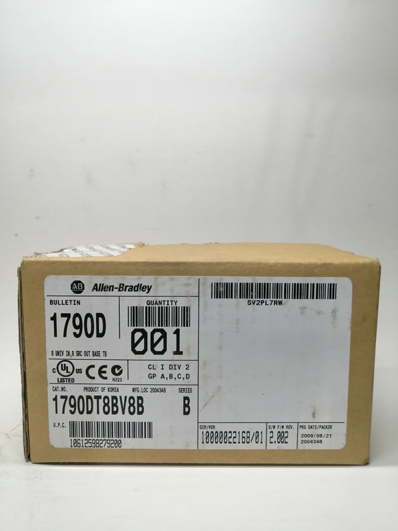 New | Allen-Bradley | 1790DT8BV8B | 8 UNIVERSAL IN,8 SRC OUT BASE TB