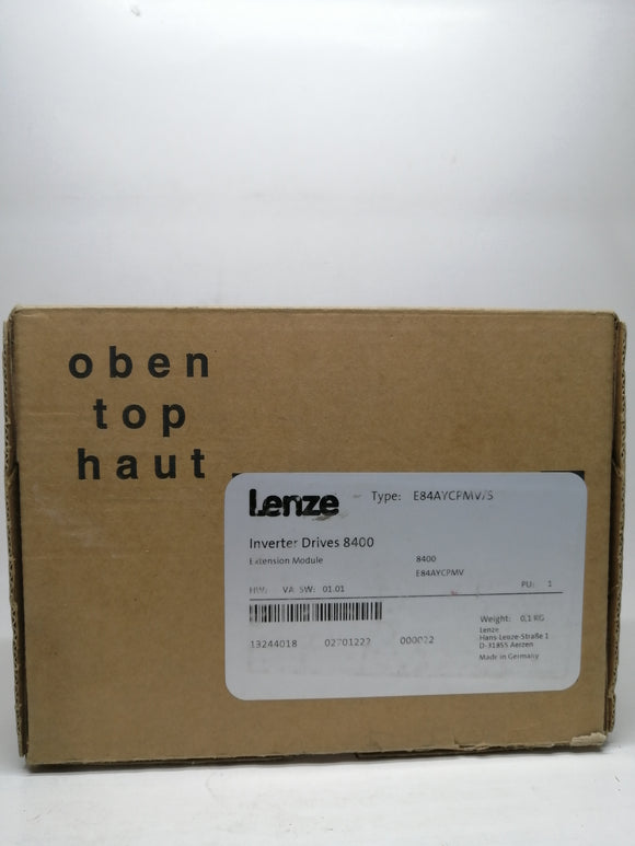 New | Lenze | E84AYCPMV/S | INVERTER DRIVES 8400 EXTENSION MODULE