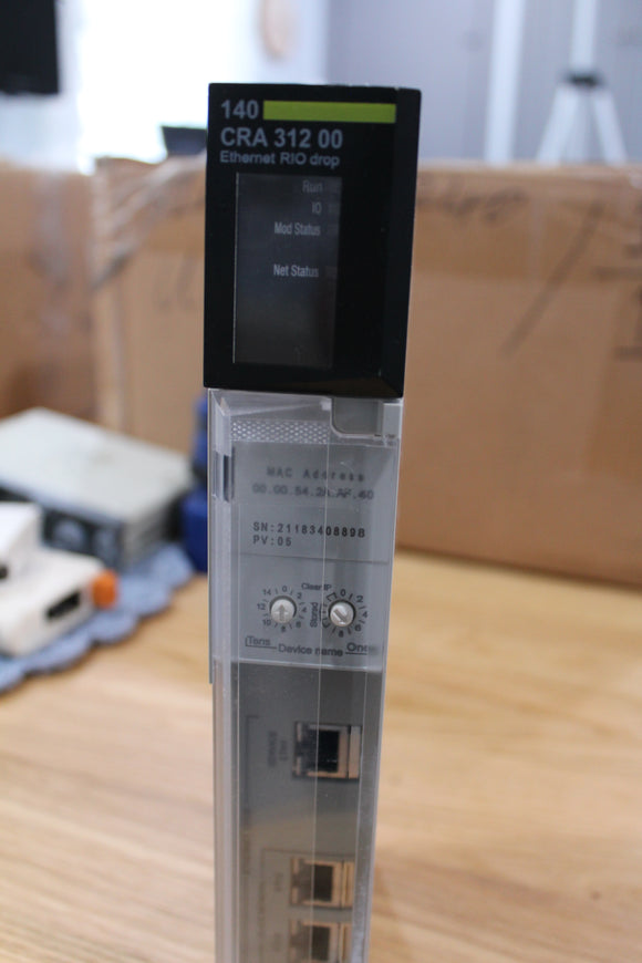 Used | Schneider Electric | 140CRA31200 | QUANTUM RIO DROP E/IP 1 CH