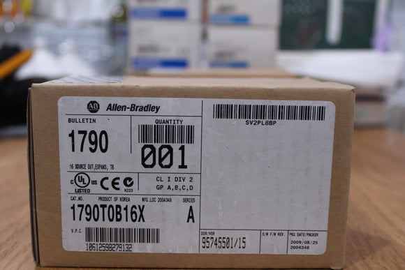 New | Allen-Bradley | 1790T0B16X | CompactBlock LDX 16 Expansion Block
