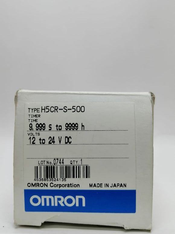 New | Omron | H5CR-S-500 | Timer 9.999 S -9999 H